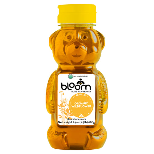 Bloom Honey Bear Organic Wildflower Honey (12 oz and 24 oz)