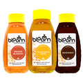Combo 3 Pack of Wildflower, Orange Blossom & Buckwheat Squeeze Honey Bundle (16oz each)
