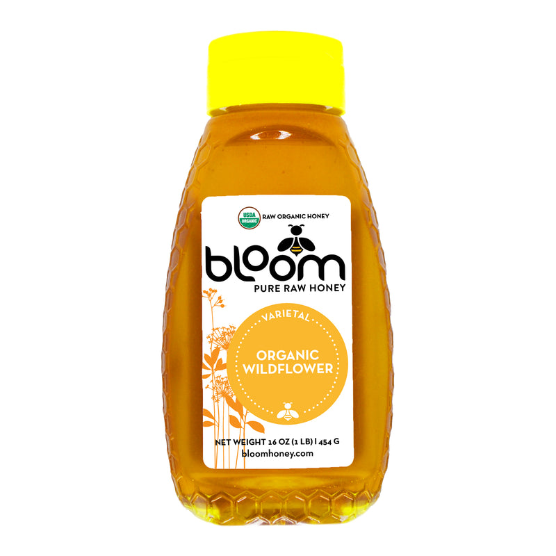 Organic Wildflower Honey - Squeeze Bottle (16 oz and 32 oz)